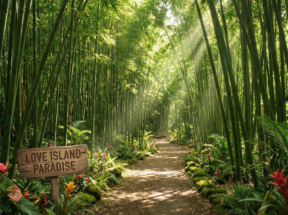 捷克街头竹林植物视频